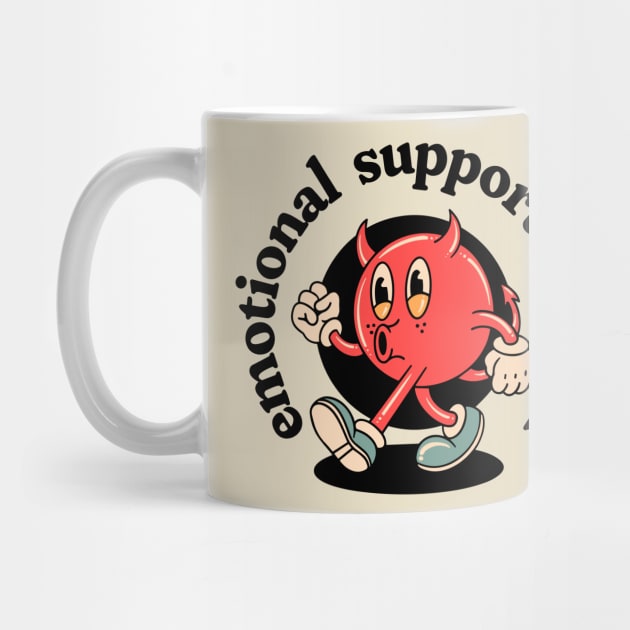 cute and funny emotional support demon, mental health by ThirdEyeDesign